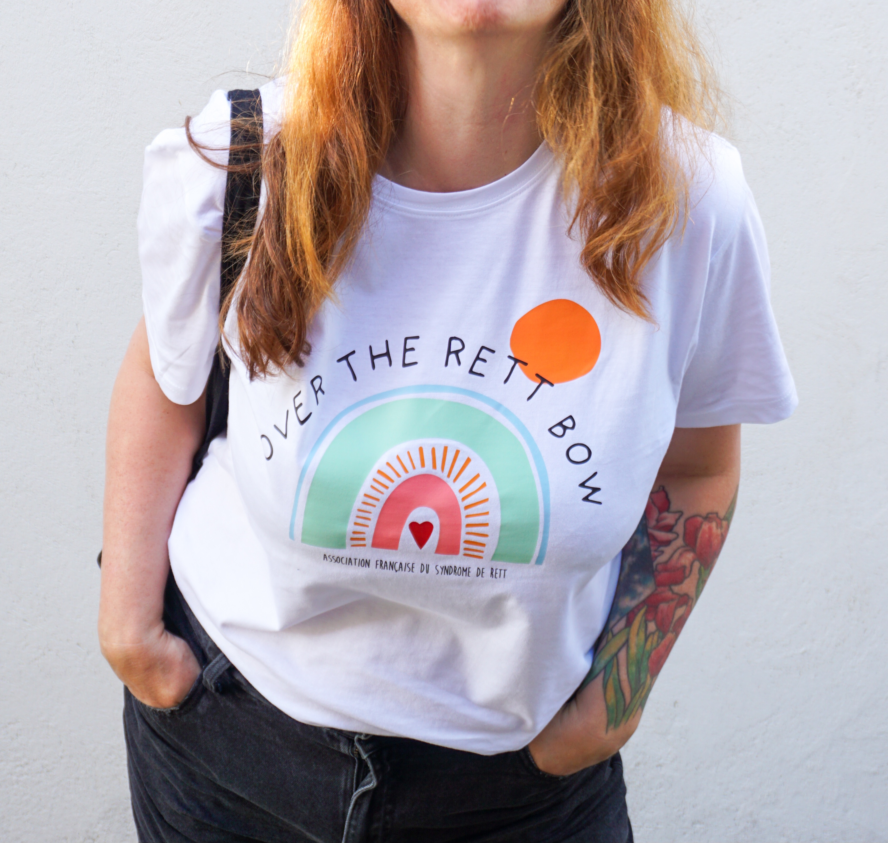 T-shirt blanc Over the Rett Bow