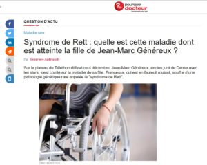 Syndrome de Rett : quelle est cette maladie dont est atteinte la fille de Jean-Marc Généreux ?