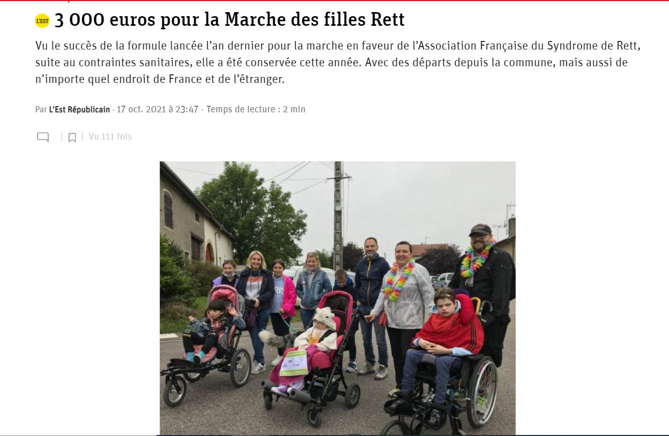 2021-10-17 3000 euros pour la Marche des filles Rett