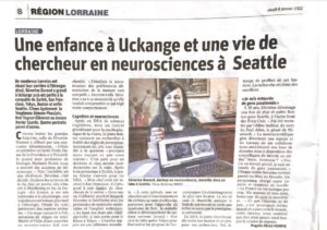 2022-01-06 Une enfance à Uckange et une vie de chercheur en neurosciences à Seattle
